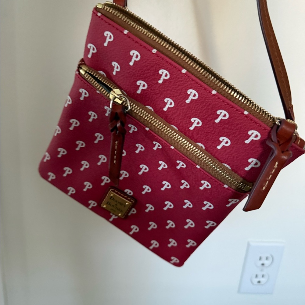 Dooney & Bourke Red Patterned Crossbody Bag